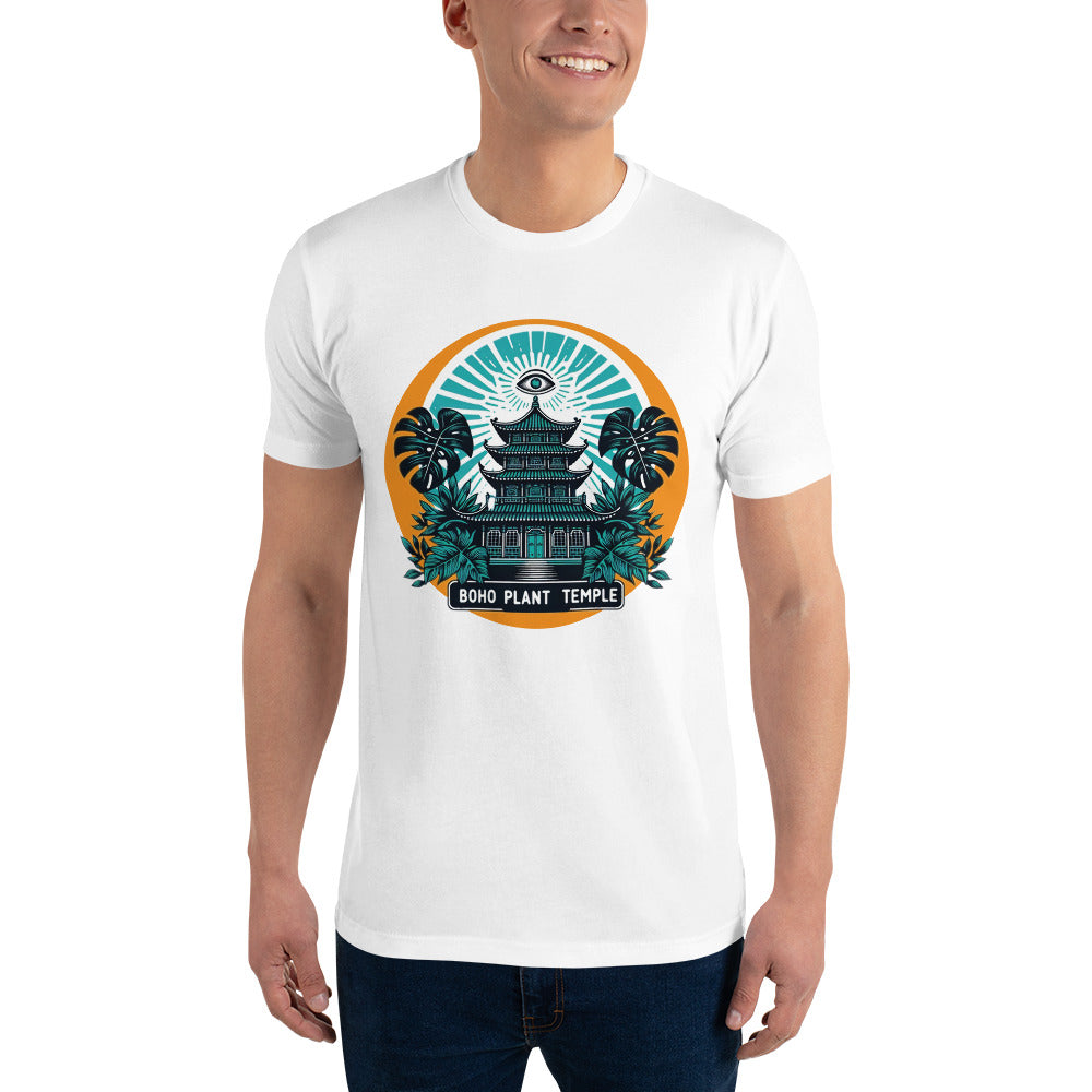 Boho Plant Temple T-Shirt : Sun Classic Tee